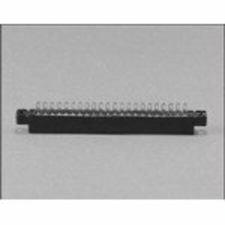 CONNECTIVITY SOLUTIONS Card Edge Connector, 30 Contact(S), 2 Row(S), Female, Straight, 0.156 Inch Pitch, Solder Terminal,  50-30SN-9